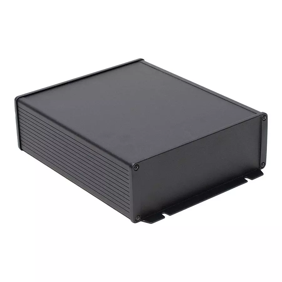HAMMOND Metal Enclosures ENCLOSURE, MULTIPURPOSE, ALUMINIUM, BLK, 1457U2202BK.