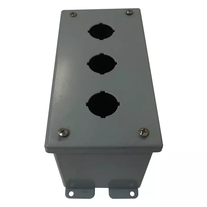 HAMMOND Metal Enclosures ENCLOSURE, PUSH BUTTON, IP54, GRAY, 1437C