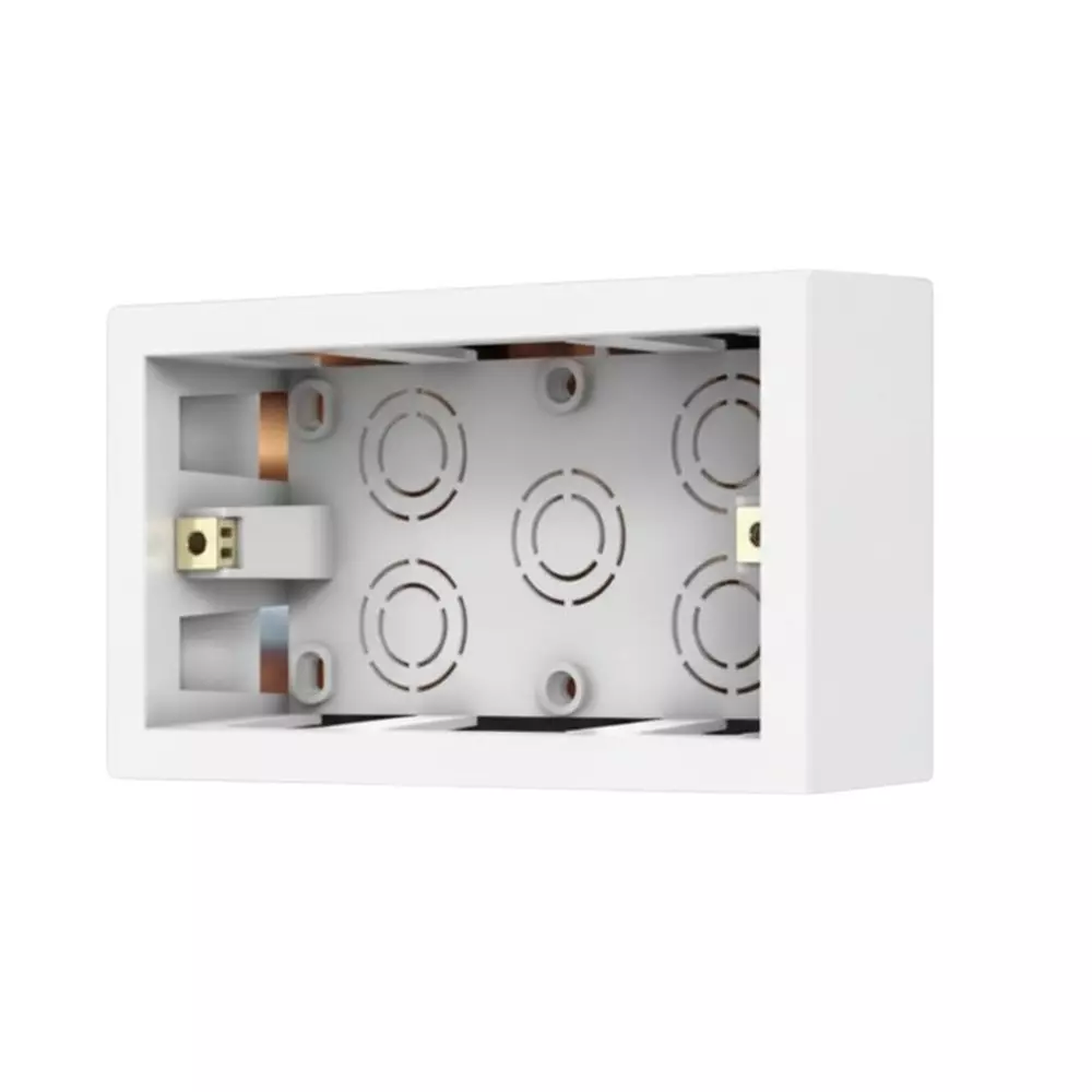 HOSPER Surface Box 6 Module 8x3 inch White, RSB04