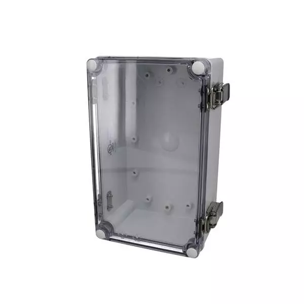 BUD INDUSTRIES Electrical Enclosure Polycarbonate (PC) Gray 230.12 mm (9.06 Inch) Length, PTH-22492-C