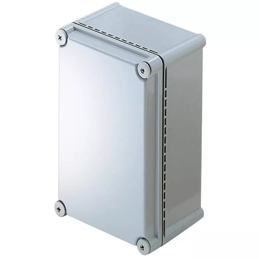 BUD INDUSTRIES Electrical Enclosure Acrylonitrile Butadiene Styrene (ABS) Gray 379.98 mm (14.96 Inch) Length, NBD-10452