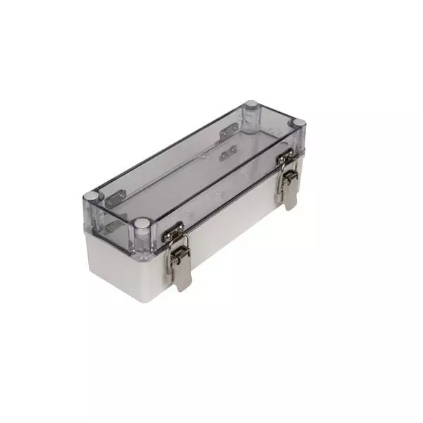 BUD INDUSTRIES Electrical Enclosure Polycarbonate (PC) Gray 249.94 mm (9.84 Inch) Length, PTH-22480-C