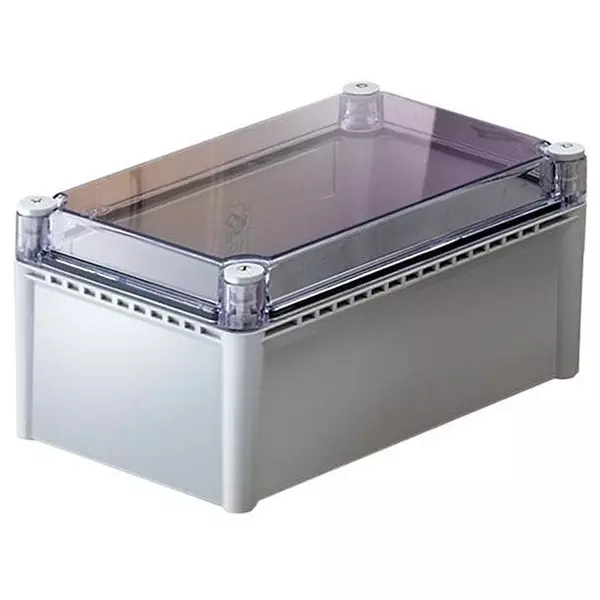 BUD INDUSTRIES Electrical Enclosure Acrylonitrile Butadiene Styrene (ABS) Gray 560.83 mm (22.08 Inch) Length, NBD-10476
