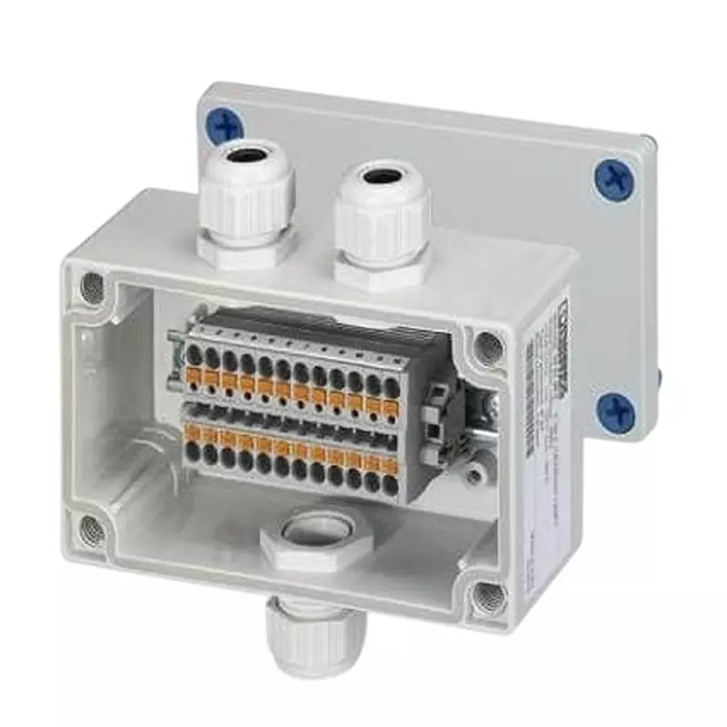 Phoenix Contact Junction Box Acrylonitrile Butadiene Styrene (ABS) Gray 60 mm Length, 3001999