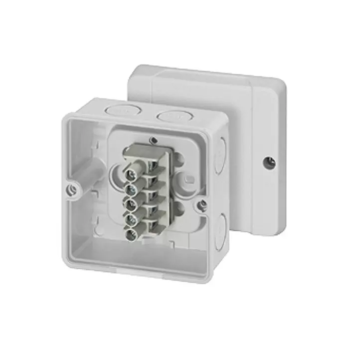 Hensel Cable Junction Box DK 90 Grey IP65 Protection 88x88x53 mm, DM8020 (Pack of 5 Pcs)