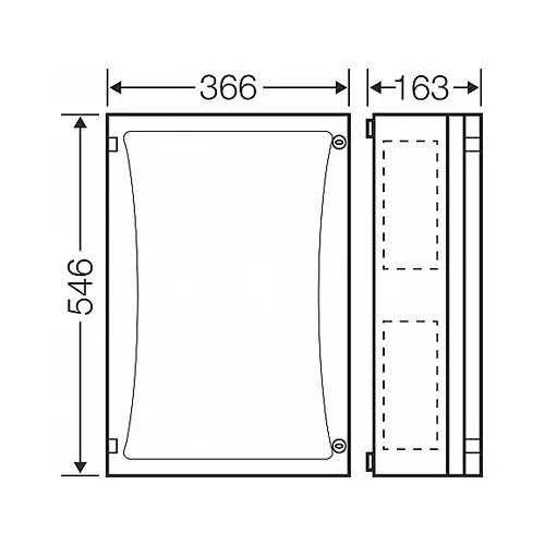 Hensel Enystar Empty Enclosure 4 Box IP66 Opaque Lid, FP0431