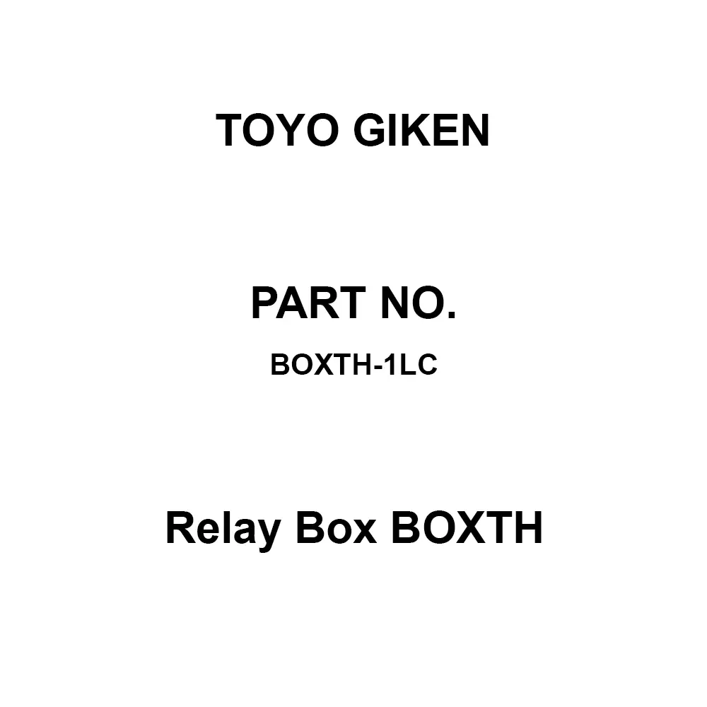 Toyo Giken Relay Box BOXTH PBT None Lid Low Small Size Clear Smoke PAR Lid 119×115.6×76 mm, BOXTH-1LC