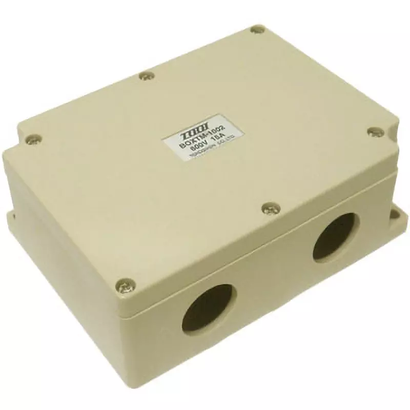 Toyo Giken BOXTM Series Reinforced PBT, NBR & (Zinc Plated AC/DC600 V 15 A 120×90×44.5 mm, BOXTM-1002