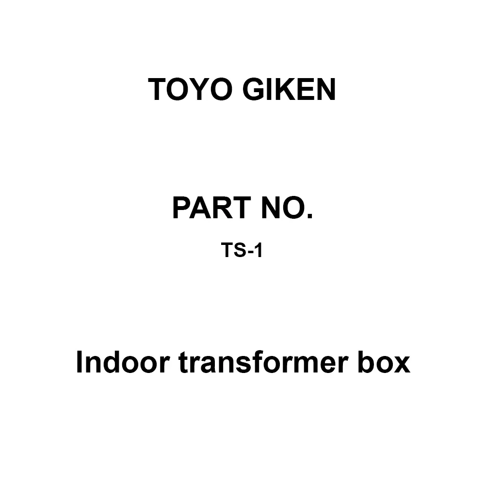 Toyo Giken Indoor Transformer Box (TS Series) Single Phase / 30VA-50VA For M5 Hole Diameter, TS-1