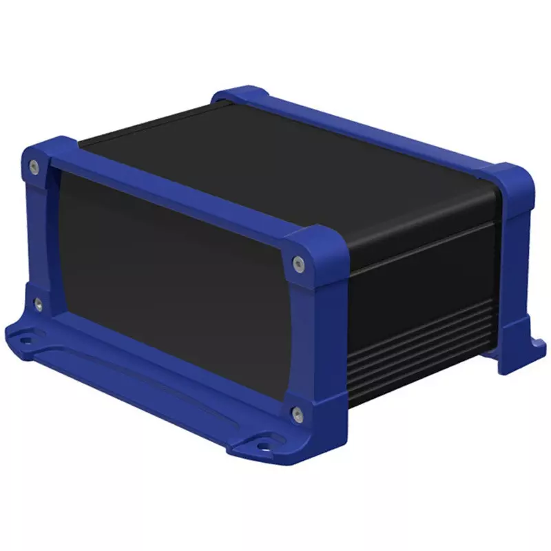 TAKACHI EXPF Series Aluminum Case with Flange Foot 195x95x140 mm Black / Navy, EXPF20-10-14BN