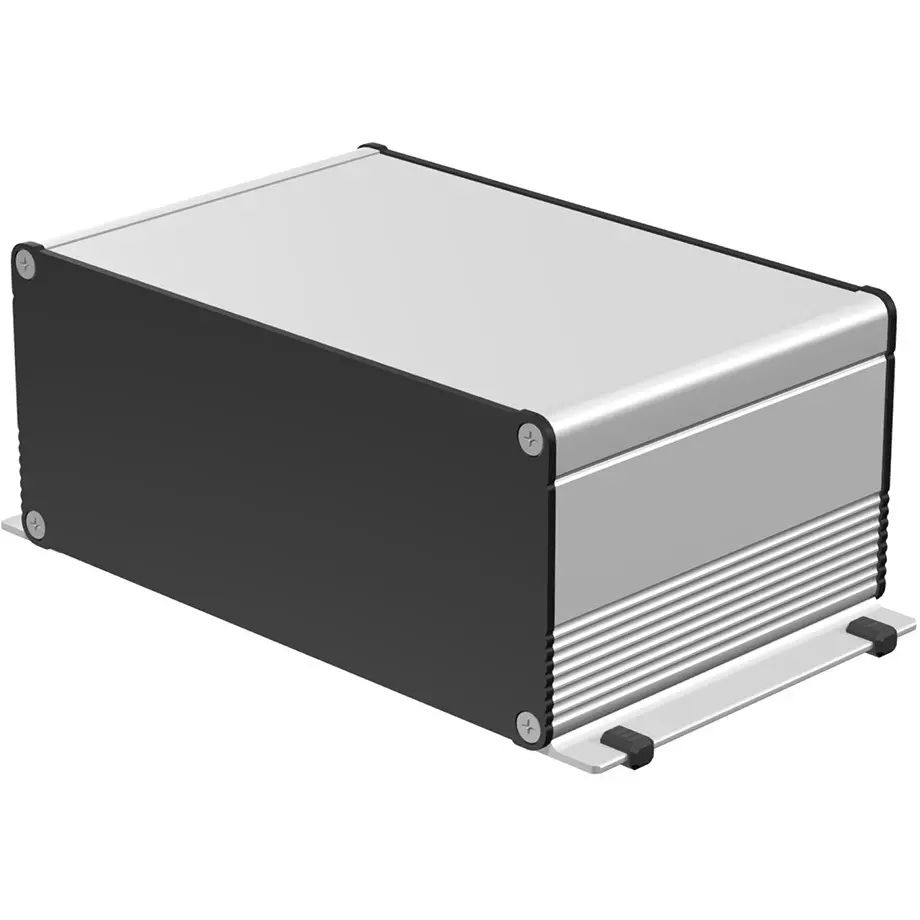 takachi-exf-series-aluminum-extrusion-case-with-flanged-feet-232x1035x153-mm-silver-black-exf23-10-15sb