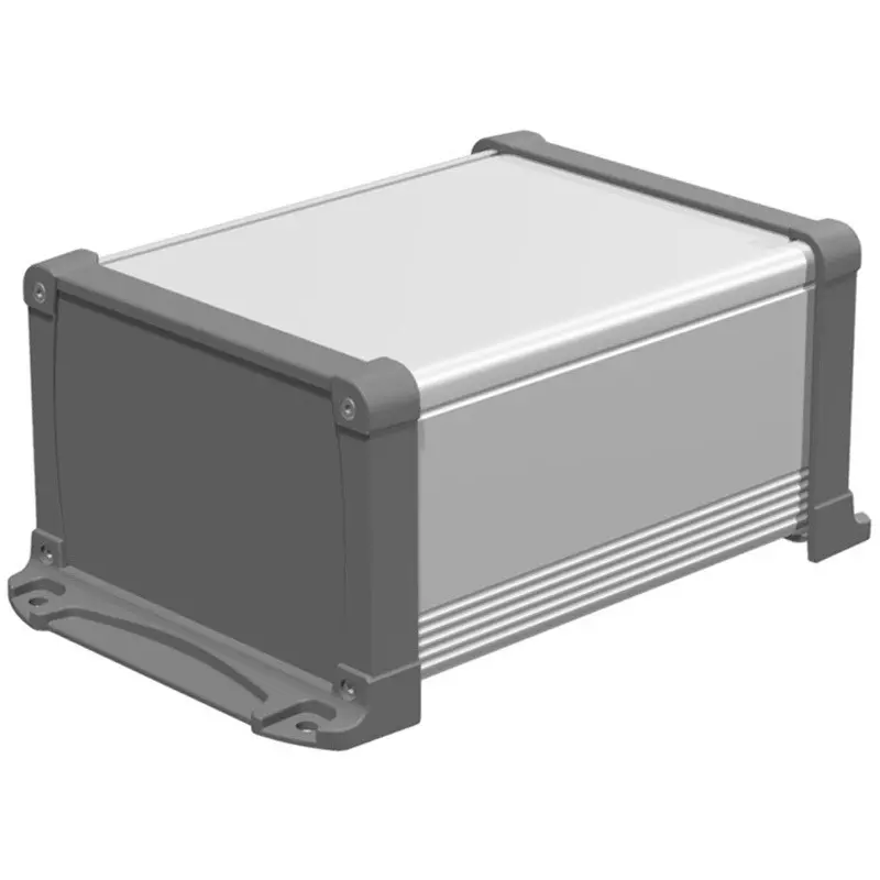 TAKACHI EXWF Series Waterproof Aluminum Case with Flange Foot 148x102x196 mm Silver Gray, EXWF15-10-20SG