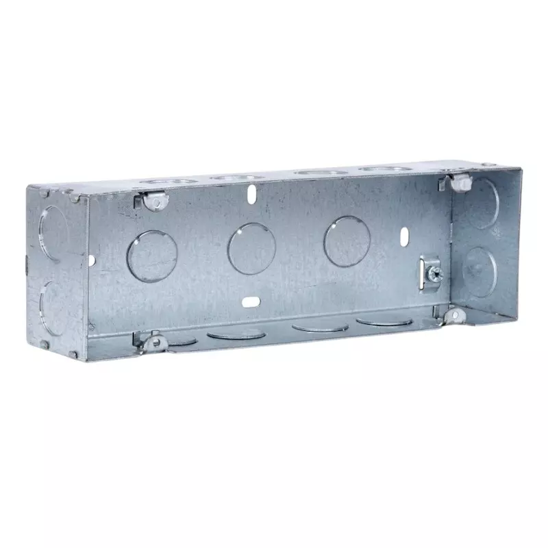 GM Concealed Hz Box 8 Module Galvanized Iron GI/Metal Construction, CM 08005
