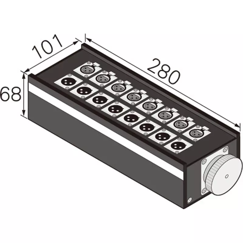 Canare Electric Parabox 8 No. of Channels, 8J12N2