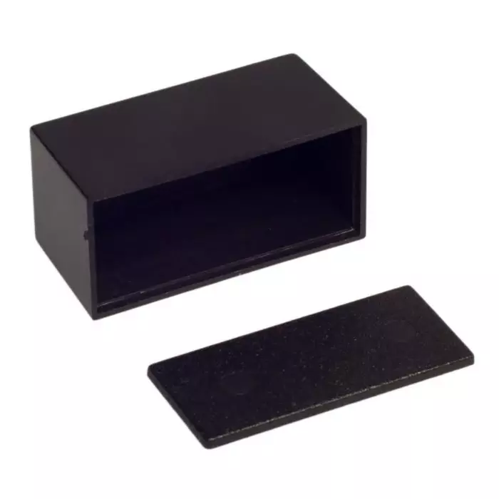 RS PRO Black ABS Enclosure, IP52, Black Lid, 46 x 22 x 22.5 mm Model No 1920751