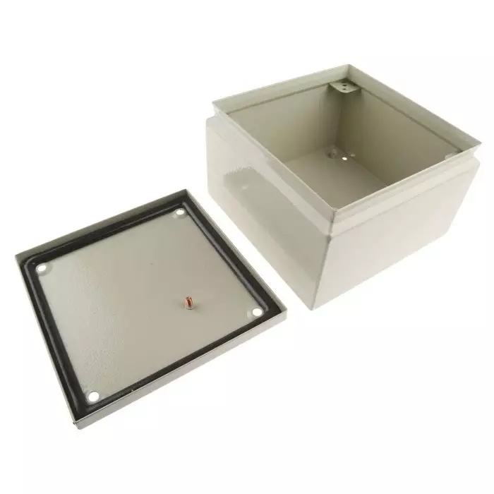 rs-pro-ral-7032-steel-junction-box-ip66-200-x-200-x-120mm-model-no-122096