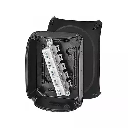 Hensel Cable Junction Box 180x130 x77 mm Cable Size 2.5 - 10 sq.mm Black, KX1010C