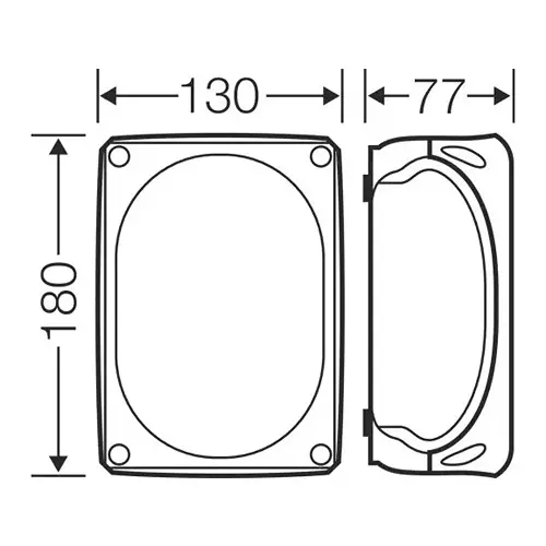 Hensel Cable Junction Box 180x130 x77 mm Cable Size 2.5 - 10 sq.mm Black, KX1010C