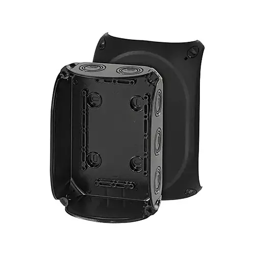 Hensel Cable Junction Box 130x180x77 mm Cable Size 4-10 sq.mm Black, KF1000B