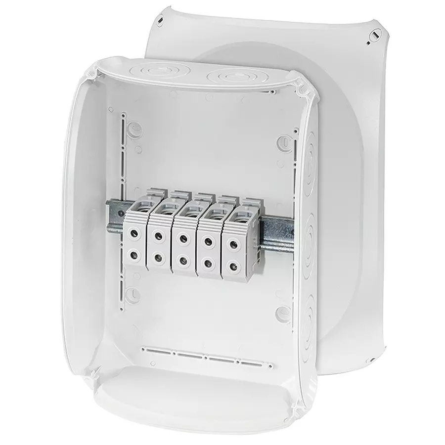 Hensel Cable Junction Box 255x355x122 mm Cable Size 16-50 sq.mm Grey, KF5050G