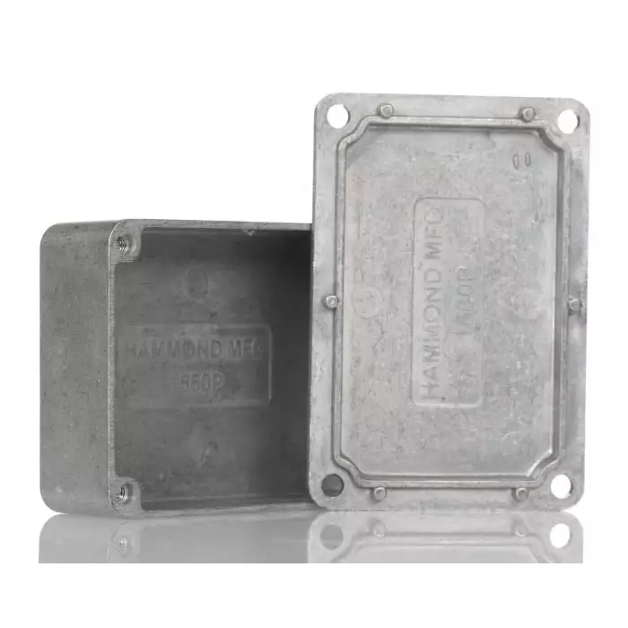 Hammond Junction Box 80x55x21 mm Die Cast Aluminium, 2539530