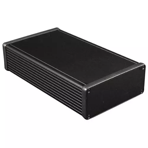 HAMMOND Metal Enclosures CASE, ALUMINIUM, 52X120X220MM, 1455Q2201BK