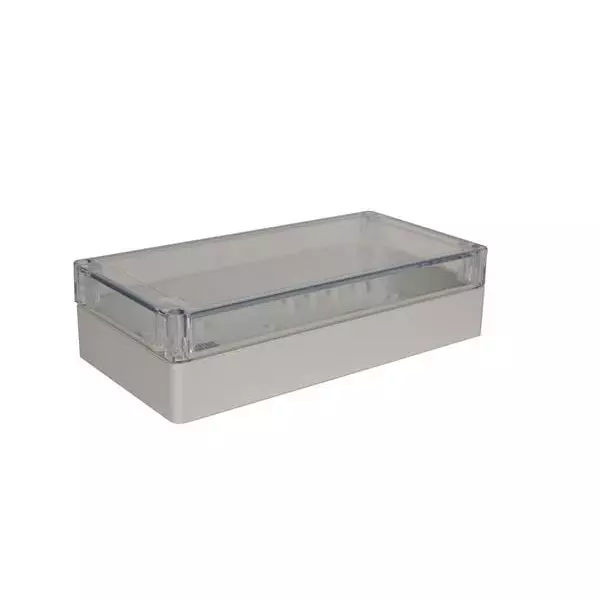 BUD INDUSTRIES Electrical Enclosure Polycarbonate (PC) Gray 240.03 mm (9.45 Inch) Length, PNR-2605-C