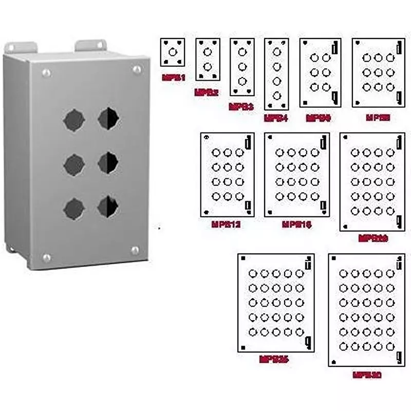 Hammond Test Box Buy Hammond Pushbutton Enclosure Gray Color Steel Material, MPB16 ...