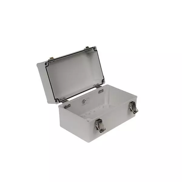 BUD INDUSTRIES Electrical Enclosure Polycarbonate (PC) Gray 249.94 mm (9.84 Inch) Length, PTH-22506