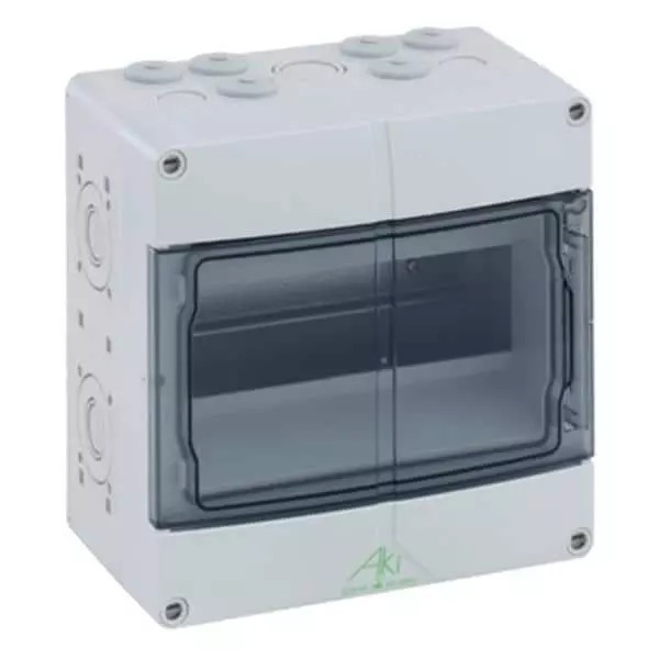 ALTECH Circuit Breaker Box Polycarbonate (PC) Gray (Light Gray) 200 mm Length, 736-409