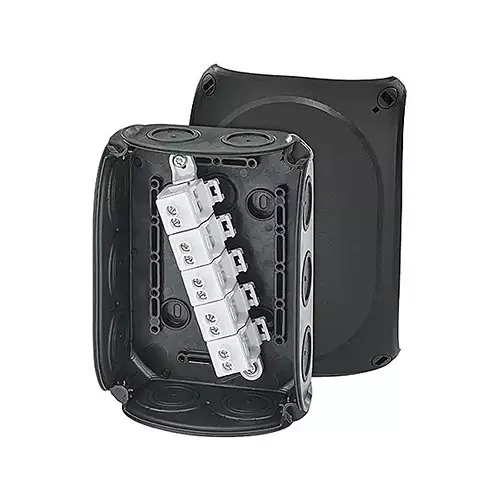 Hensel Cable Junction Box with Terminal Black IP66 Protection