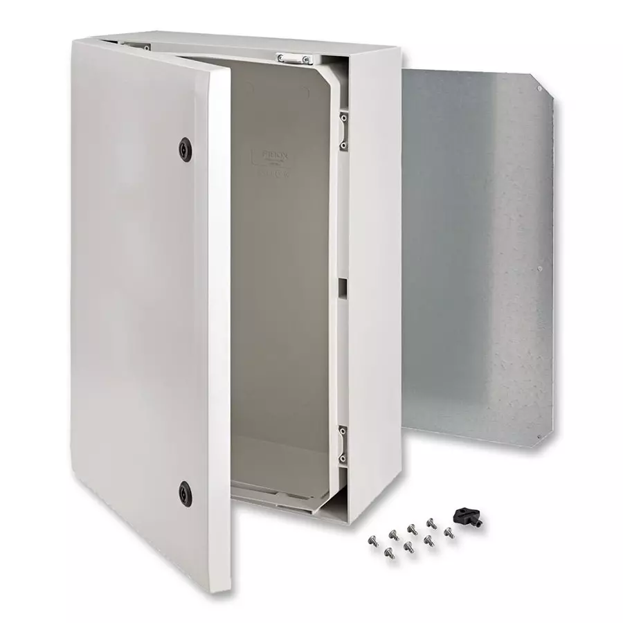 FIBOX Enclosure, Cabinet, Polycarbonate, Grey, ARCA 604021
