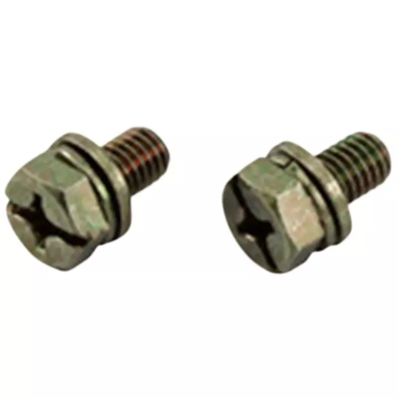 NITTO KOGYO Earth Screw Iron green Plating Surface Treatment, BP46-M612 (1 Kit)