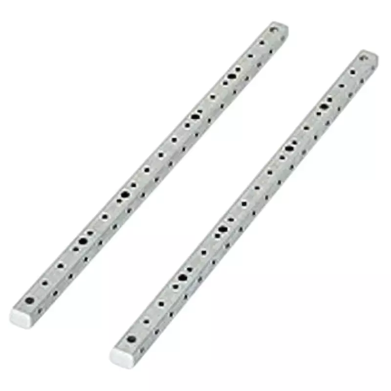 NITTO KOGYO Panel Rail E Iron Hot Dip Galvanizing Surface Treatment 1.6 mm Wall Thickness, EX-8RA (Set of 2 Pcs)