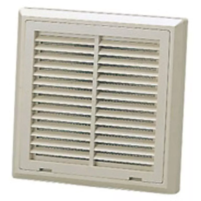 NITTO KOGYO Square Louver Made of AES Resin light beige, SLP-1 (Set of 2 Pcs)