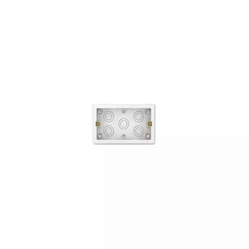Goldmedal Curve Gang Box G-Surface Mounting 4 Module Silver for Commecial and Industrial Use, 100403