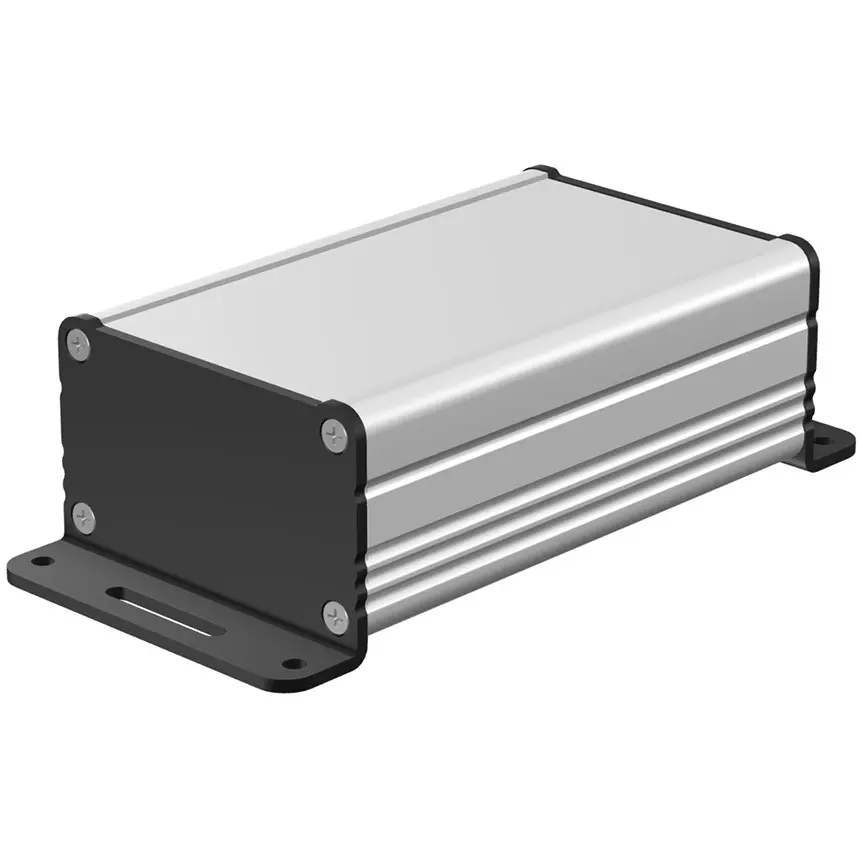 takachi-exf-series-aluminum-extrusion-case-with-flanged-feet-606x376x100-mm-silver-black-exf6-4-10sb