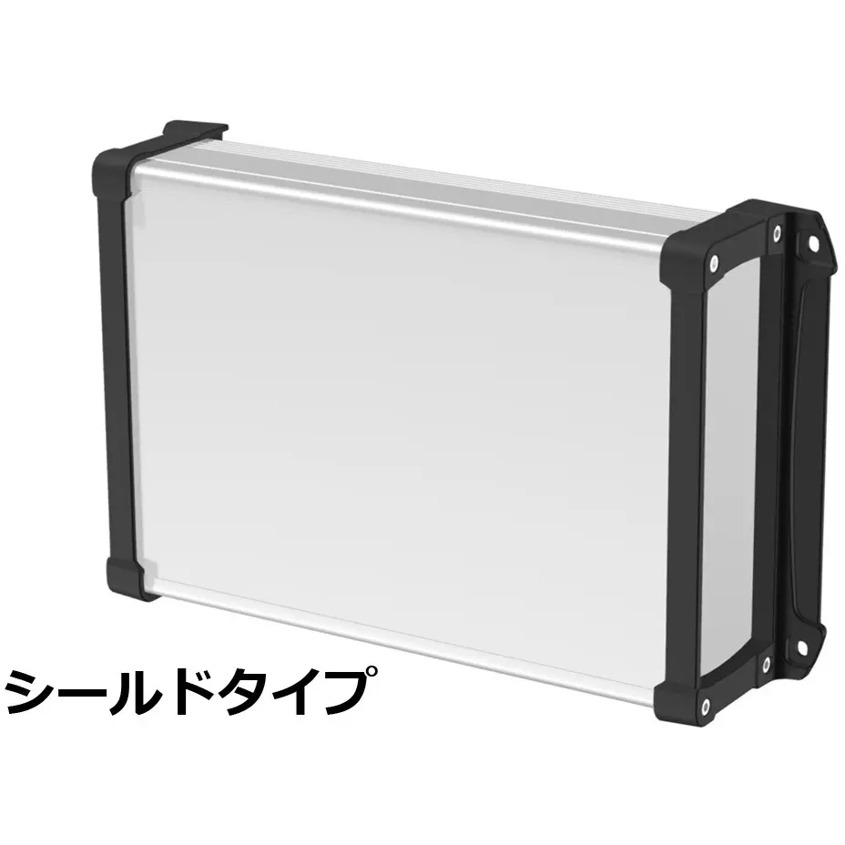 takachi-exef-series-flanged-emc-shield-aluminum-enclosure-240x90x350-mm-external-dimension-silver-black-exef24-9-35sb