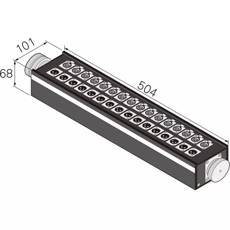 Canare Electric Parapara Box 16 No. of Channels, 16J12F12