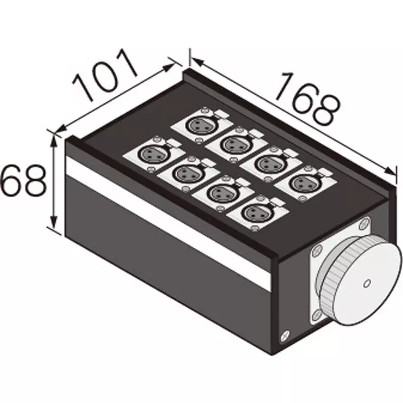 Canare Electric Single Box 8 No. of Channels, 8B1N2