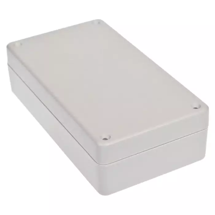 RS PRO Light Grey Polycarbonate Enclosure, IP53, 154 x 84.5 x 42.5mm Model No 2006704