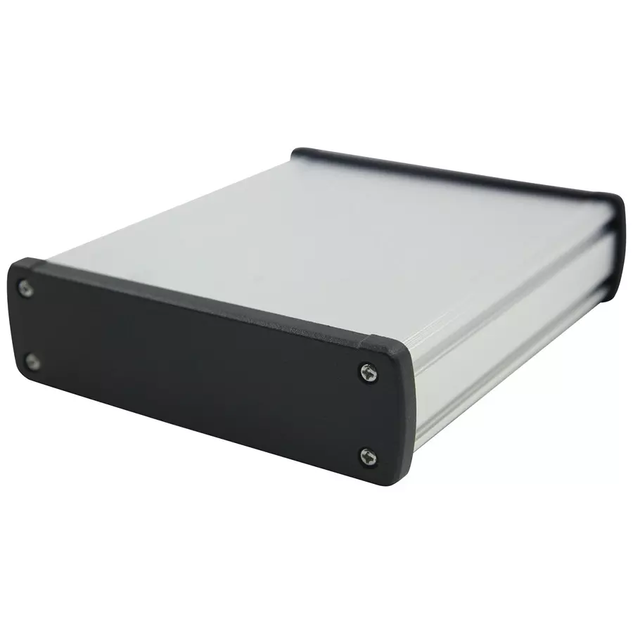 MULTICOMP PRO Metal Enclosures MULTIPURPOSE ENCLOSURE, ALUM, BLK/SILVER, MC002167