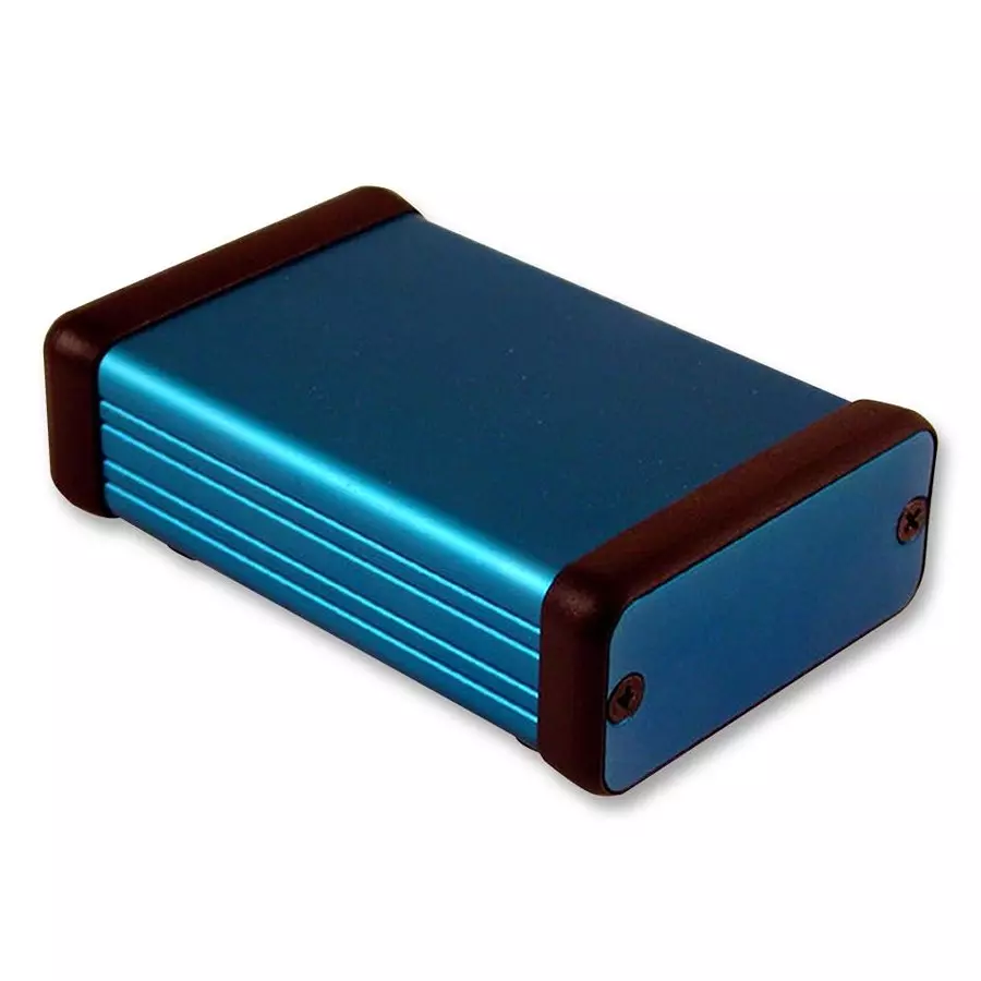 HAMMOND Metal Enclosures ENCLOSURE, ALUMINIUM, BLUE, 80X54X23MM, 1455C801BU