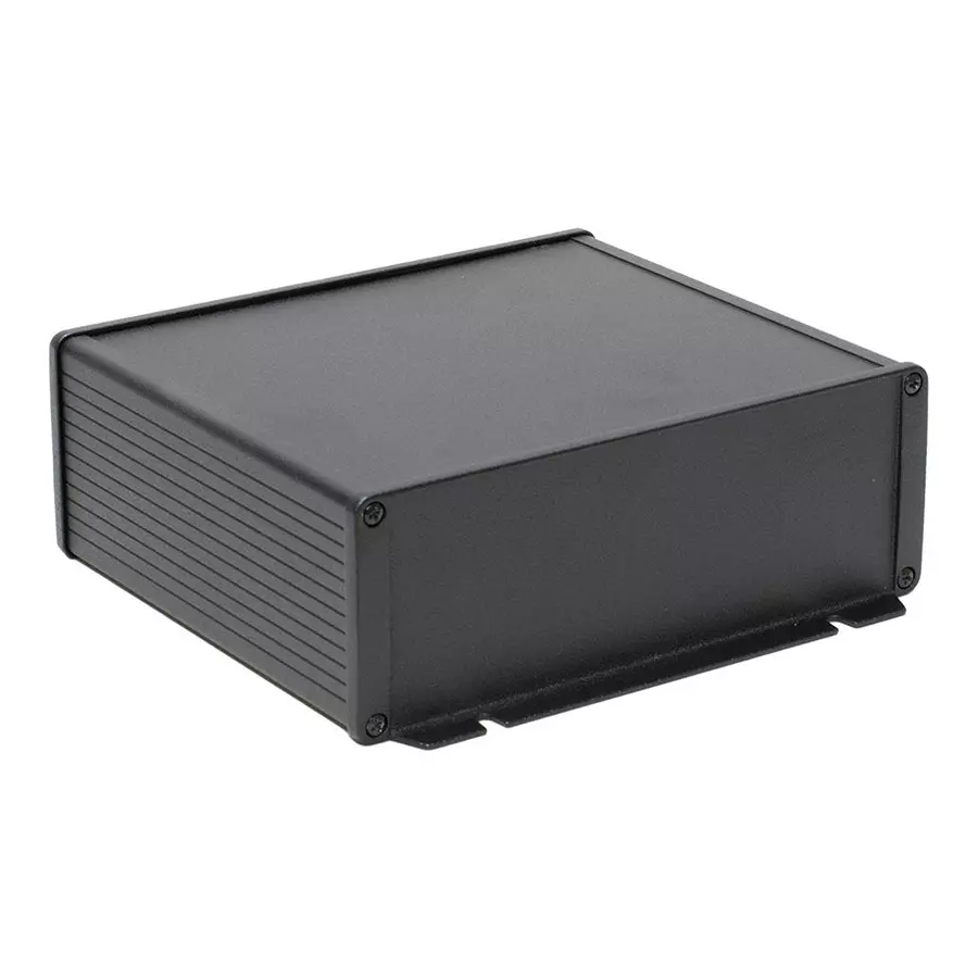 HAMMOND Metal Enclosures ENCLOSURE, EMI/RFI BOX, ALUMINIUM, BLACK, 1457U1602EBK