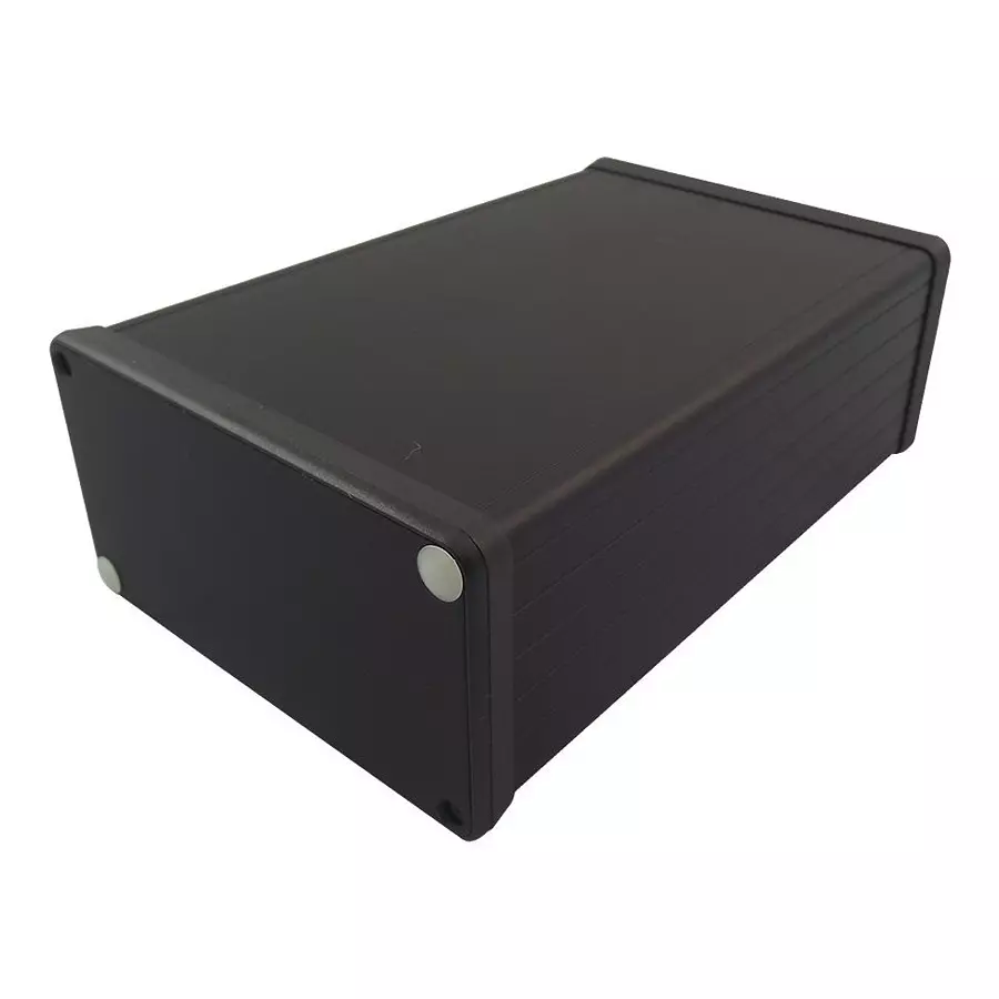 HAMMOND Metal Enclosures BOX, BLACK, PLASTIC END PLATE, 1455C802BK