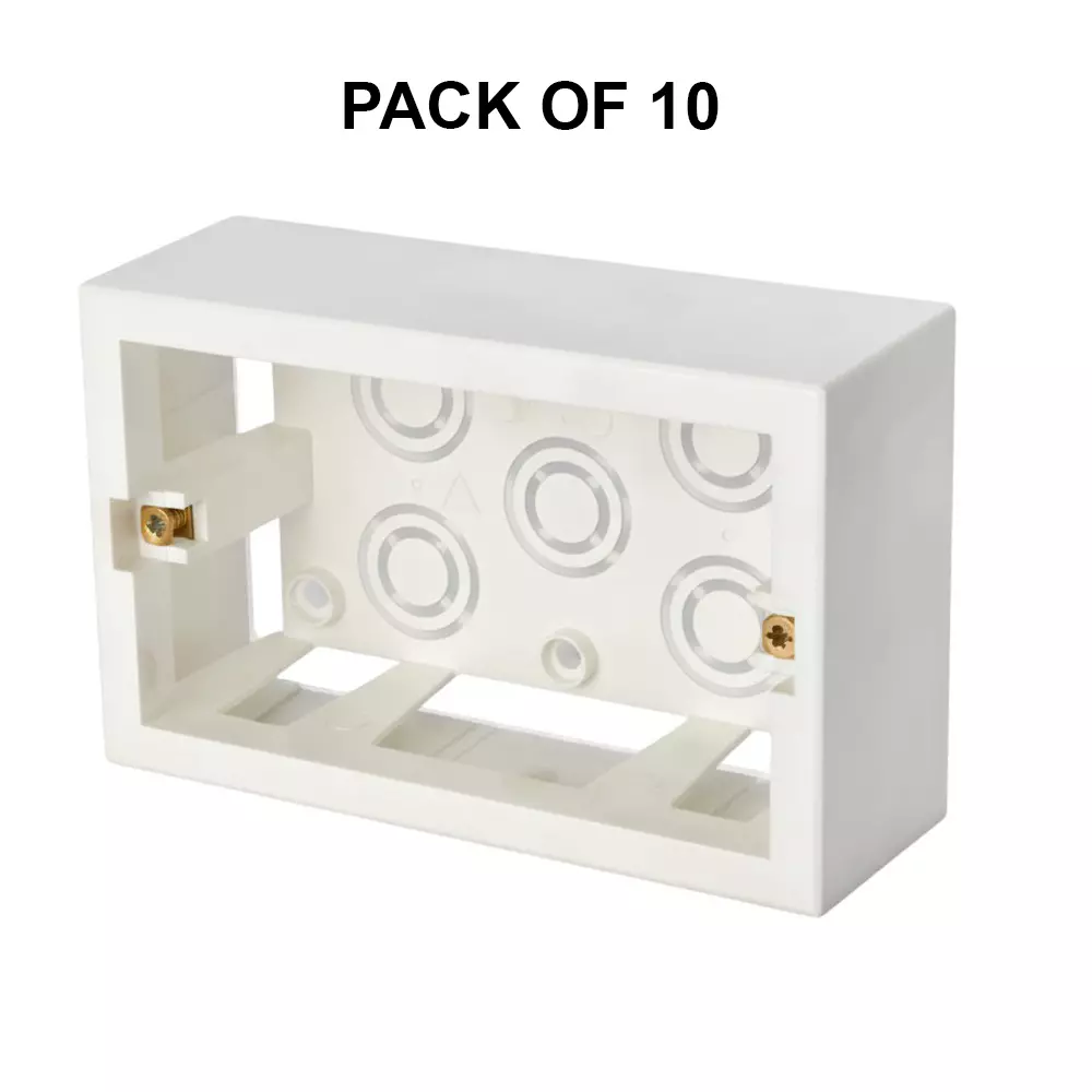 K9 Pro Safe Acura Surface Box 4 Modular White, 7003 (Pack of 10)
