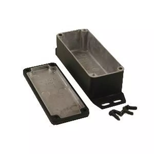 Hammond Enclosure Diecast Aluminum 92.71 mm (3.65 Inch) Length, 1590WAFBK