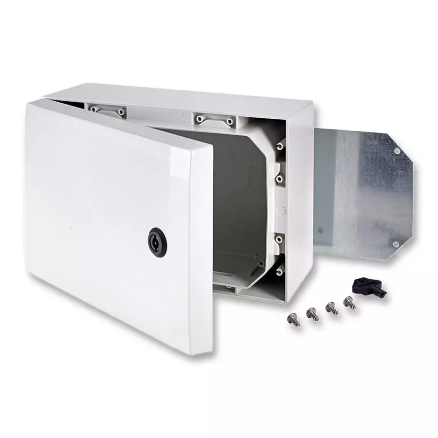 FIBOX Enclosure, Cabinet, Polycarbonate, Grey, ARCA 203015