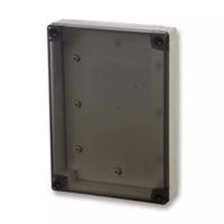 FIBOX Enclosure, Pc, Grey/Smoked Transparent, PC 150/60 HT ENCLOSURE
