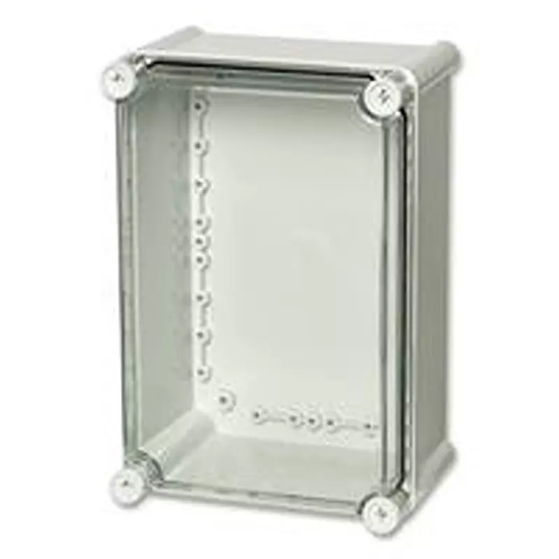 FIBOX Enclosure, Pc, Gry, Clr Lid, 280X190X130, PC 2819 13 T ENCLOSURE